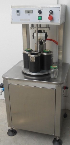 工位半自动真空旋盖机